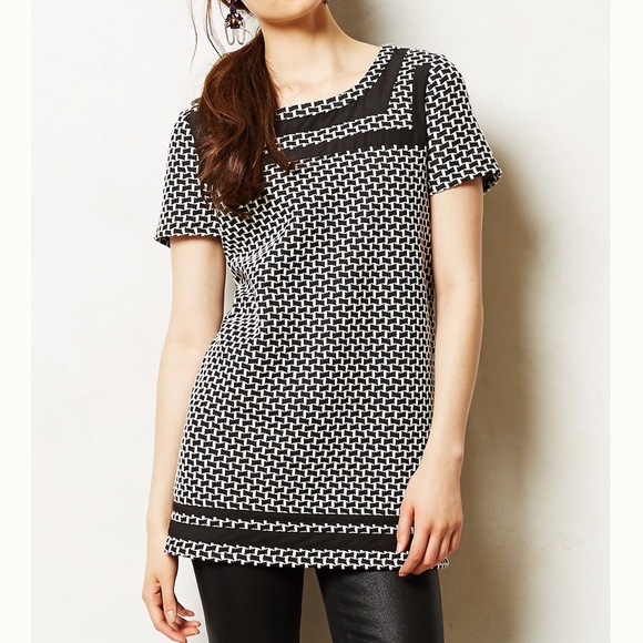Anthropologie Postmark Basketweave Tunic - Picture 2 of 9